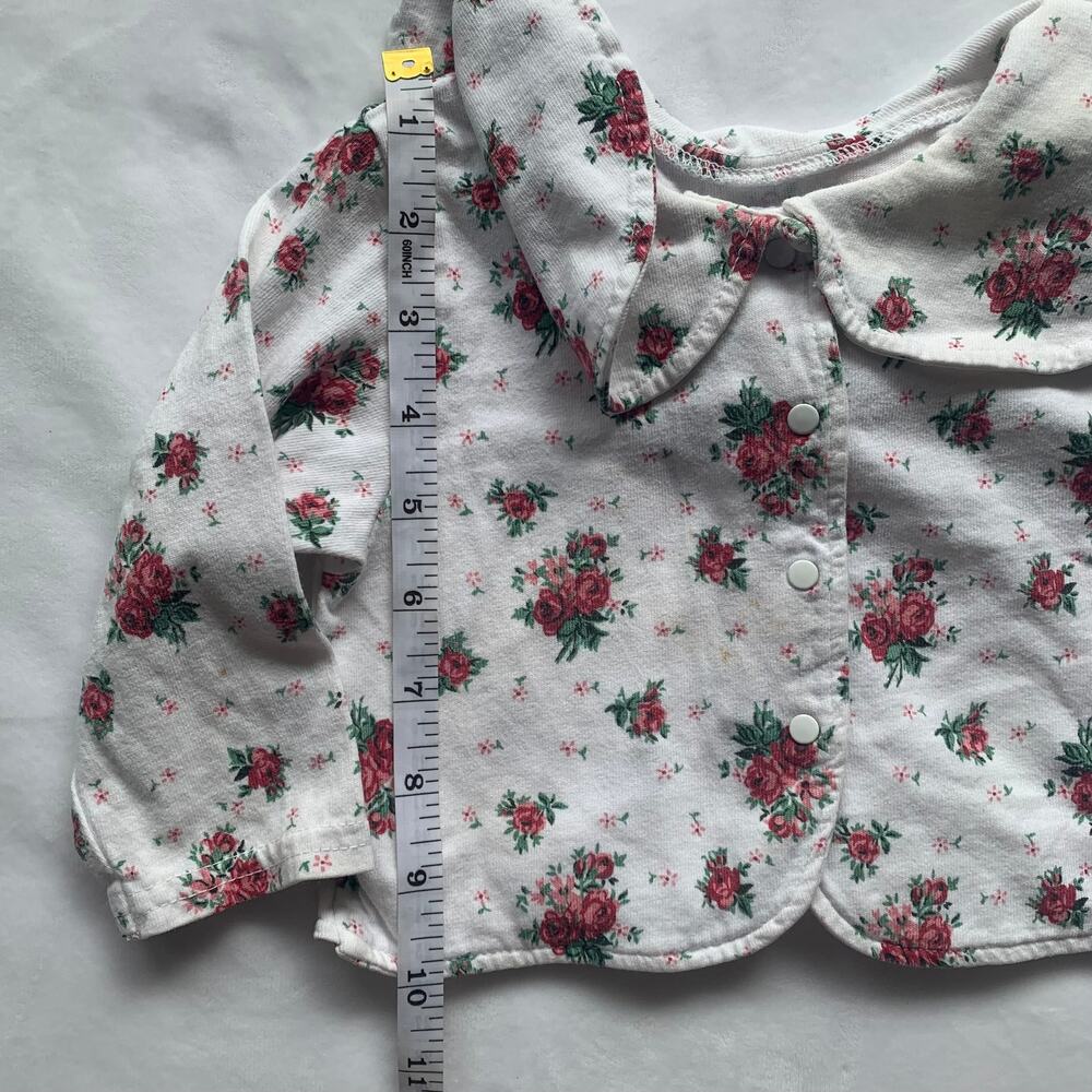 Vintage Floral Oversized Collar Long Sleeve 6 months - Picture 2 of 9